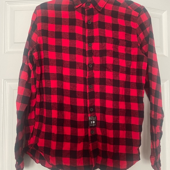 Denim & Flower Red and Black Plaid Button-Up - Picture 2 of 3